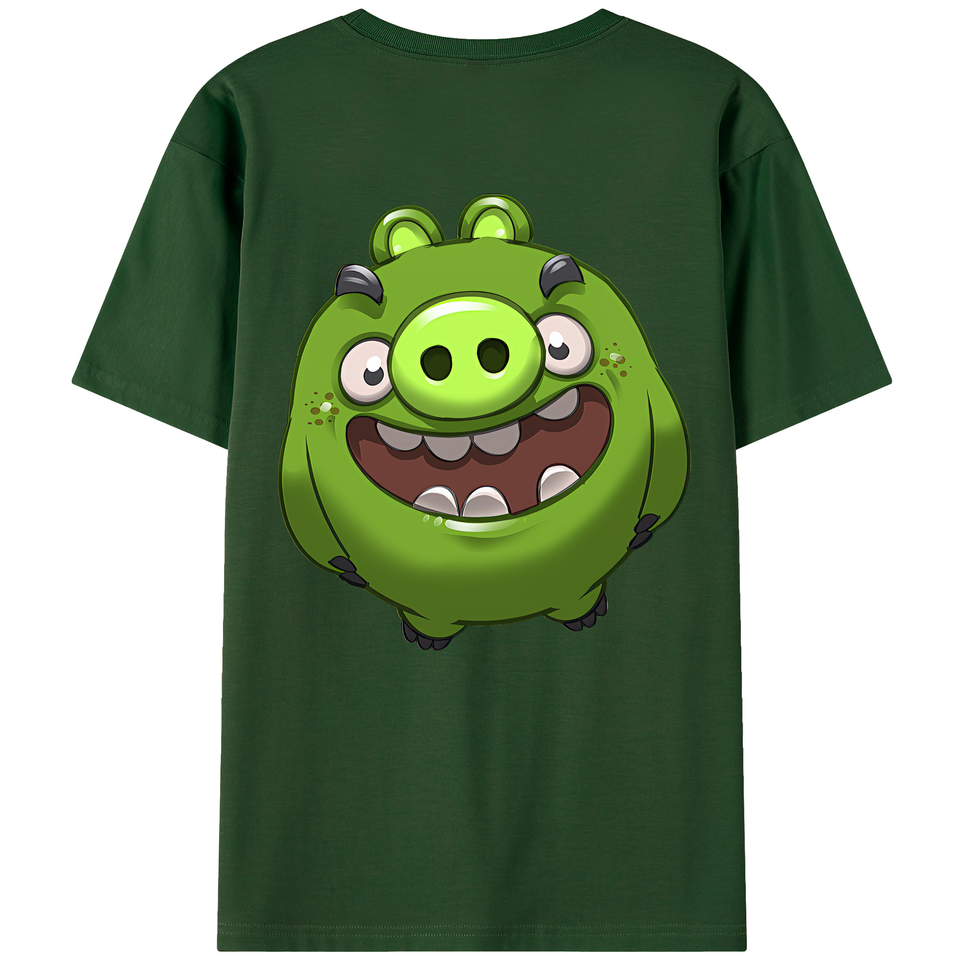 （画像用） Angry Birds アングリーバード 綿100％半袖Tシャツ（背面プリント）